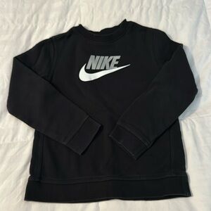 Boys black Nike crewneck sweatshirt, size small